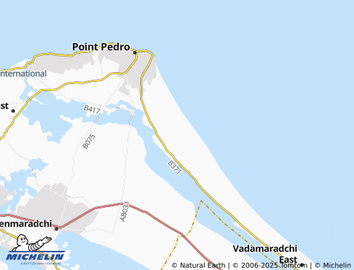 MICHELIN Kudaththanai Karaiyoor map - ViaMichelin