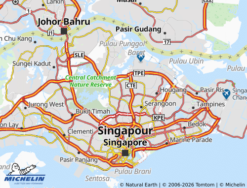 Mapa MICHELIN Ang Mo Kio - ViaMichelin