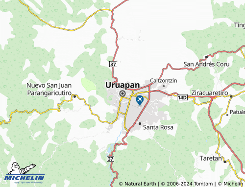 Mapa MICHELIN Uruapan - ViaMichelin