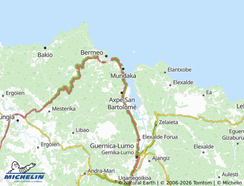 MICHELIN Axpe-San Bartolomé map - ViaMichelin