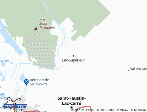MICHELIN-Landkarte Lac-Supérieur - ViaMichelin