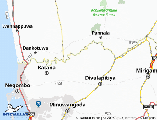 MICHELIN Balawala map - ViaMichelin