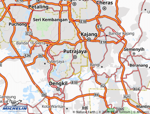 MICHELIN Putrajaya map - ViaMichelin