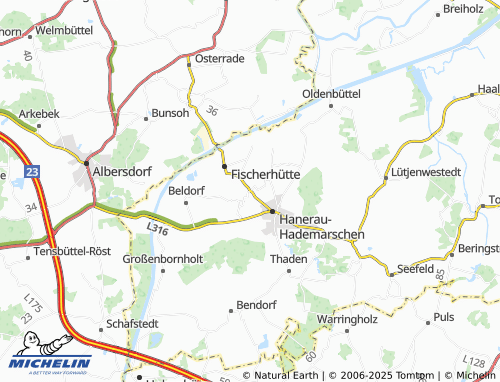 MICHELIN Spann map - ViaMichelin
