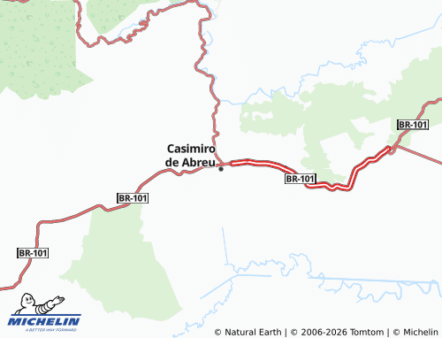 Mapa MICHELIN Casimiro de Abreu - ViaMichelin