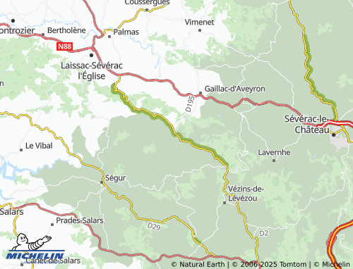 MICHELIN-Landkarte Vaysse-Rodier - ViaMichelin