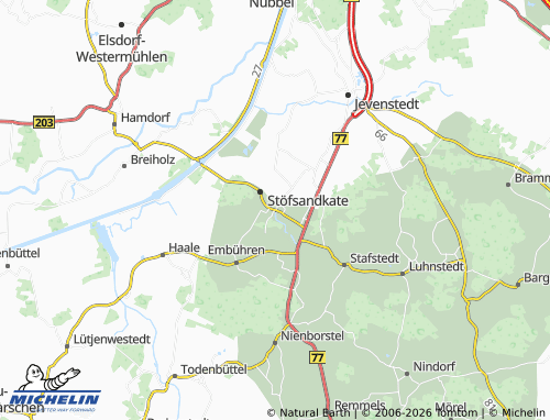 MICHELIN Hamweddel map - ViaMichelin