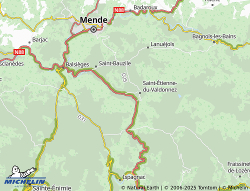 MICHELIN-Landkarte Molines - ViaMichelin