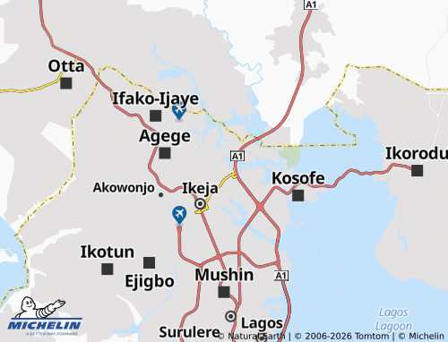MICHELIN Agidingbi map - ViaMichelin