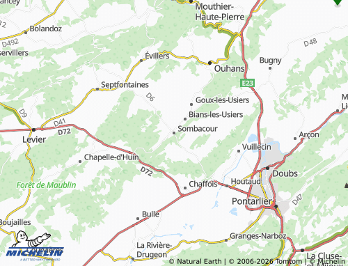 Carte MICHELIN Sombacour - ViaMichelin
