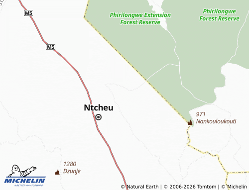MICHELIN Chiwewe map - ViaMichelin