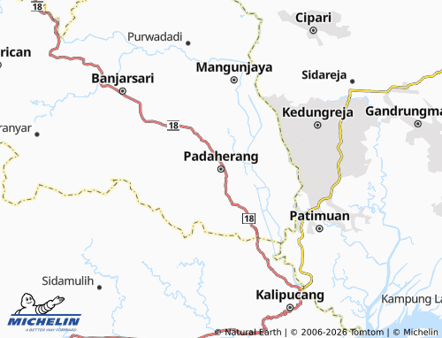 Carte MICHELIN Padaherang - ViaMichelin