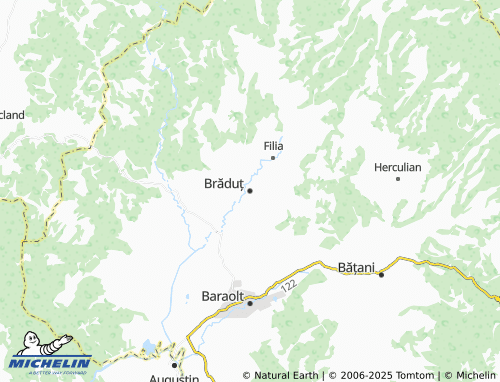 MICHELIN Brăduț map - ViaMichelin
