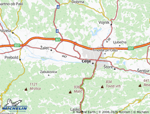 MICHELIN-Landkarte Levec - ViaMichelin