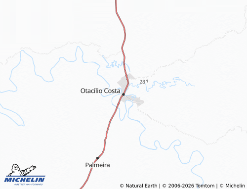 Mapa MICHELIN Otacílio Costa - ViaMichelin