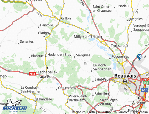 Mapa MICHELIN Savignies - ViaMichelin