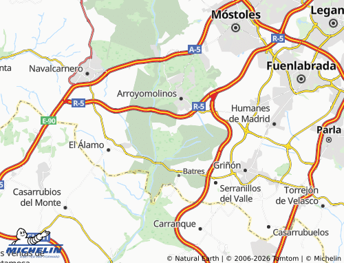 Kaart MICHELIN Monte de Batres - ViaMichelin