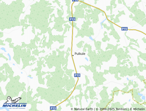 Kaart MICHELIN Puikule - ViaMichelin