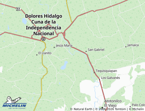 Mappa MICHELIN Las Adjuntas del Río - ViaMichelin