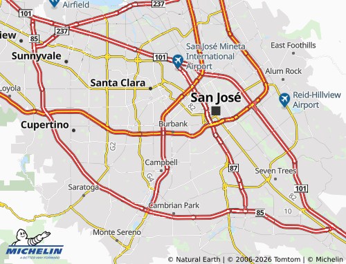 Mappa MICHELIN Burbank - ViaMichelin