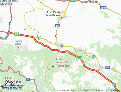 Carte MICHELIN Novi han - ViaMichelin