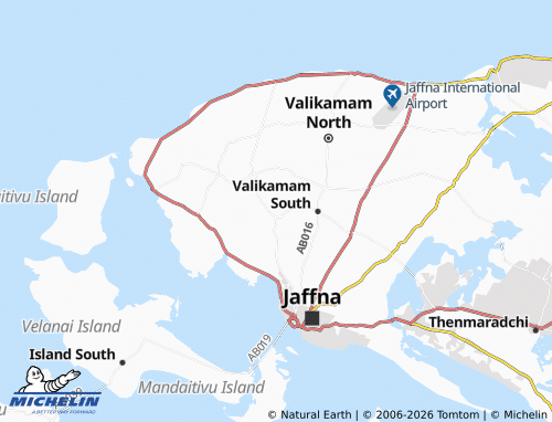 Mapa MICHELIN Manipay North - ViaMichelin
