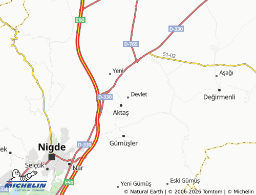 MICHELIN Devlet map - ViaMichelin