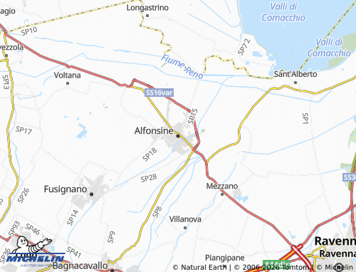 MICHELIN Alfonsine map - ViaMichelin