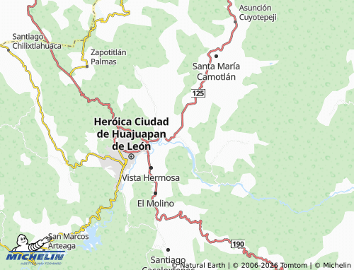 Mappa MICHELIN Santiago Huajolotitlán - ViaMichelin