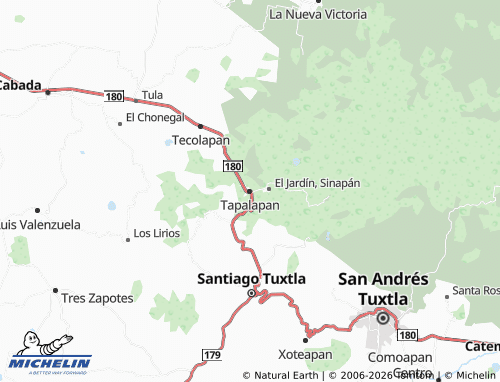 Mapa MICHELIN Tapalapan - ViaMichelin