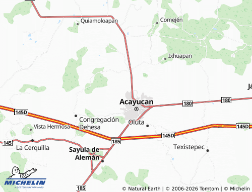 Mapa MICHELIN Jardines de Acayucan - ViaMichelin