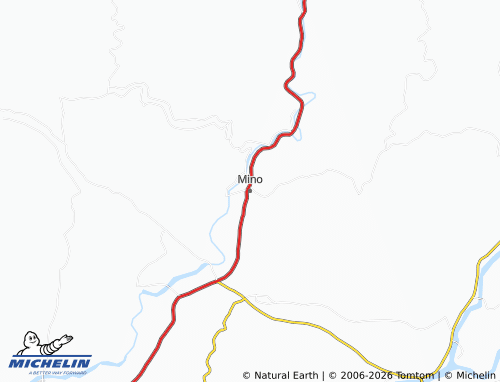 MICHELIN Mino map - ViaMichelin