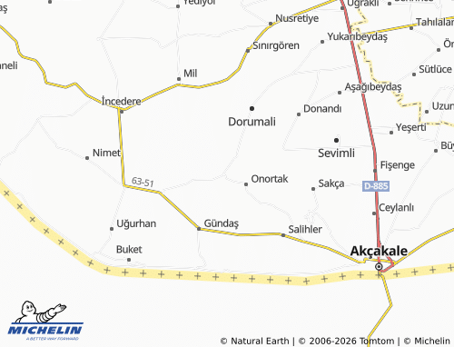 MICHELIN Okaylar map - ViaMichelin