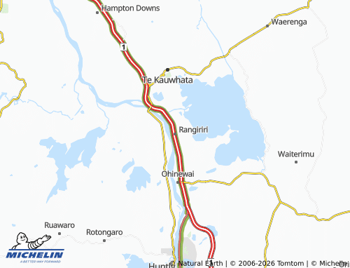 Mapa MICHELIN Rangiriri - ViaMichelin
