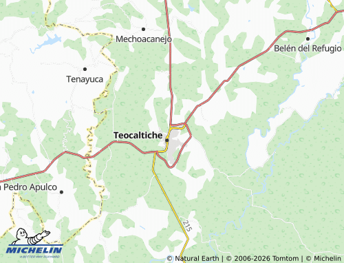 MICHELIN Lomas de Teocaltiche map - ViaMichelin