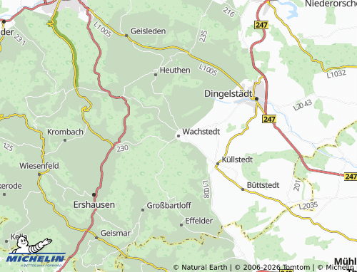 Mapa MICHELIN Wachstedt - ViaMichelin