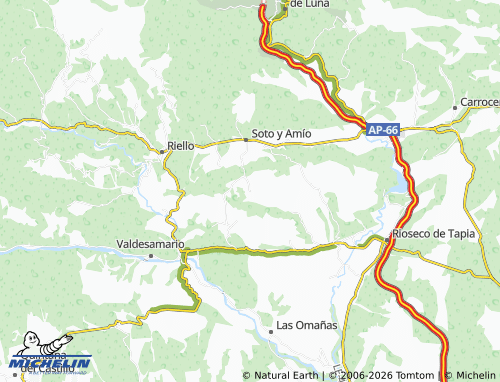 MICHELIN Santovenia map - ViaMichelin