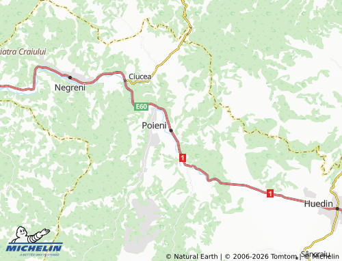 Mapa MICHELIN Poieni - ViaMichelin