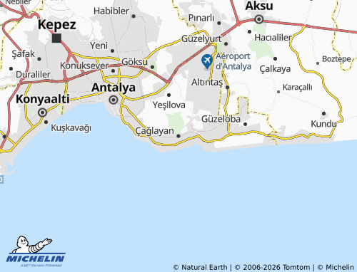 MICHELIN Çağlayan map - ViaMichelin