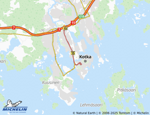 MICHELIN Hovinsaari map - ViaMichelin