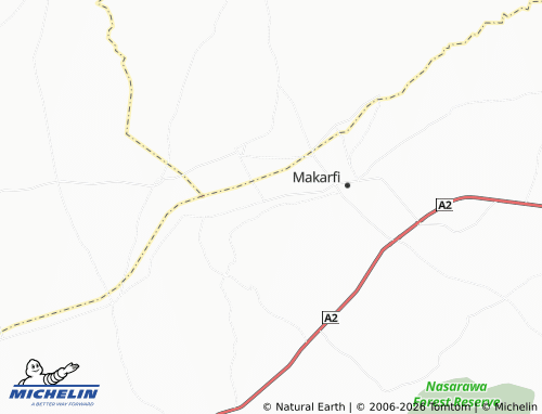 Mapa MICHELIN Dan-Guzuri - ViaMichelin