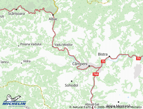 MICHELIN Botești map - ViaMichelin