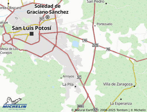 MICHELIN El Pueblito map - ViaMichelin