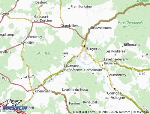 Mappa MICHELIN Laval-sur-Vologne - ViaMichelin