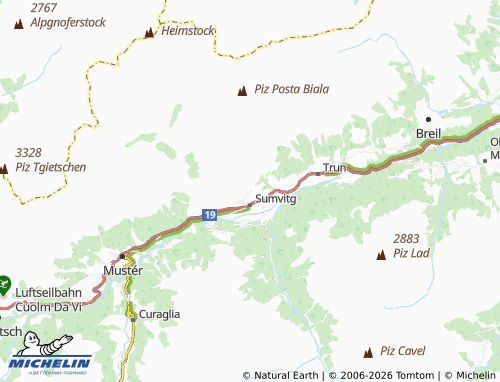 MICHELIN-Landkarte San Benedetg - ViaMichelin