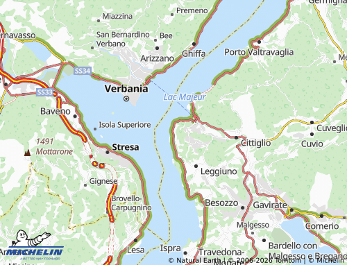 MICHELIN Cerro map - ViaMichelin