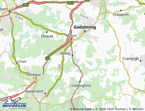 MICHELIN Witley map - ViaMichelin