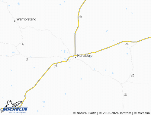 Mapa MICHELIN Hurtsboro - ViaMichelin