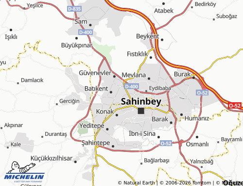 MICHELIN Emek map - ViaMichelin
