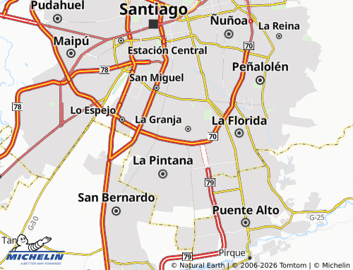 MICHELIN San Ramón map - ViaMichelin